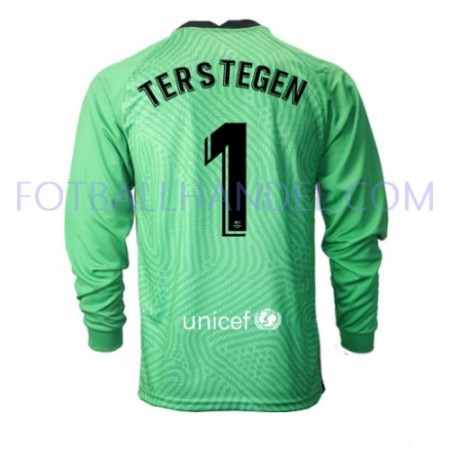 Herre Fotballdrakter Keeper FC Barcelona Ter Stegen 1 2020-21 Langermet M001